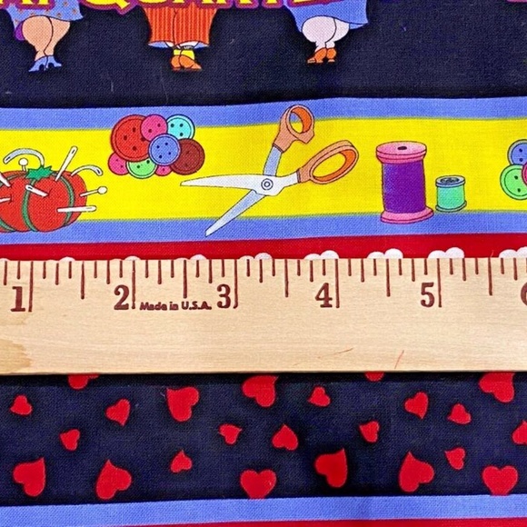 1+1= 2 YDS Fabric Love Those Fat Quarters Scattered Ladies & Borders Becky & Me - Picture 4 of 13